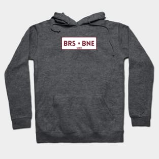 Brisbane Box Logo Number Plate Hoodie